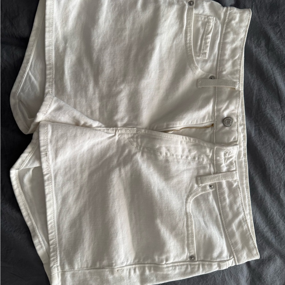 White Denim Shorts